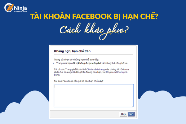Nguyên nhân tài khoản facebook bị hạn chế đăng bài