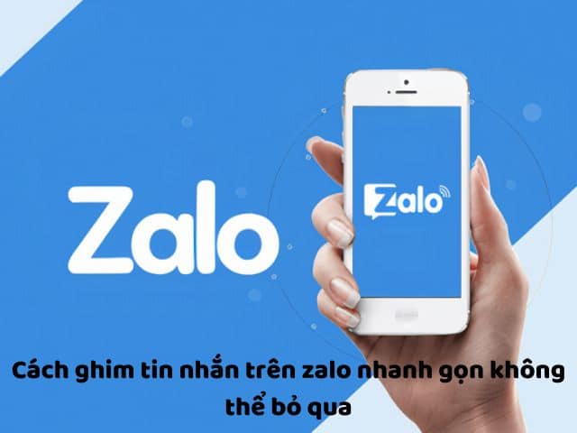 Ghim tin nhắn trên zalo