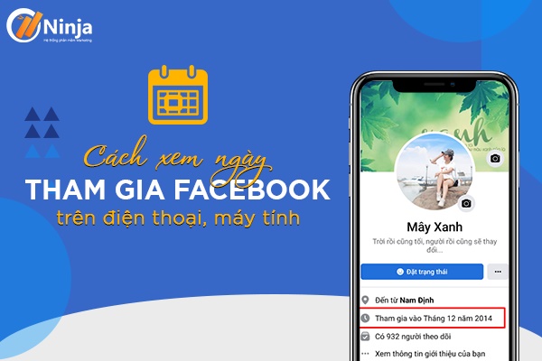 Cách xem ngày tham gia Facebook